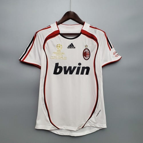 2000s AC Milan Retro Football Shirt | White Red Home
