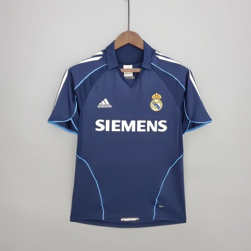 2000s Real Madrid Retro Football Shirt | Navy Light Blue Home