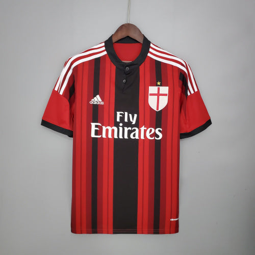 2010s AC Milan Retro Football Shirt | Red Black Home