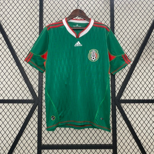 2000s Mexico Retro Football Shirt | Green Red Home