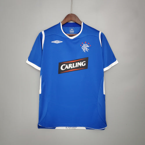 2000s Rangers Retro Football Shirt | Blue White Home