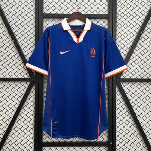 1990s Netherlands Retro Football Shirt | Blue Orange Home