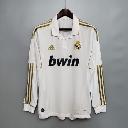 2000s Real Madrid Retro Football Shirt | White Gold Home