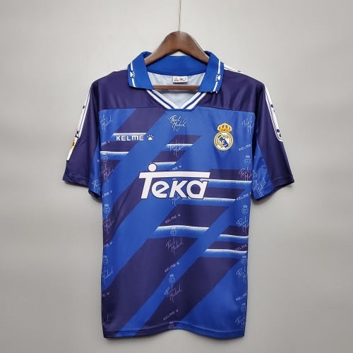 1990s Real Madrid Retro Football Shirt | Blue Navy Home