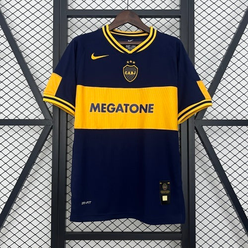 1990s Boca Juniors Retro Football Shirt | Navy Yellow Home