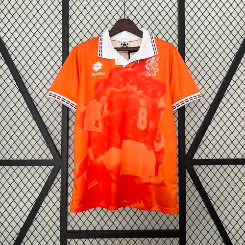 1990s Netherlands Retro Football Shirt | Orange White Home