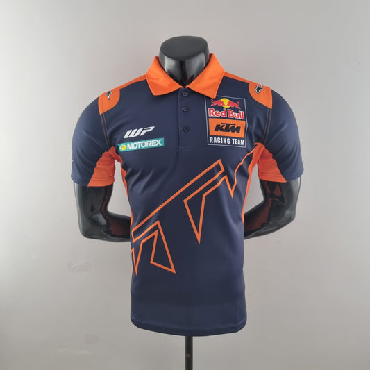 Red Bull KTM Racing Team 2023 Polo – Player Fit | Navy Orange
