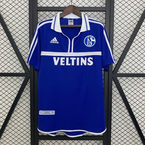 1990s Schalke 04 Retro Football Shirt | Royal Blue White Home