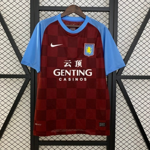 2020s Aston Villa Retro Football Shirt | Claret Sky Blue Home