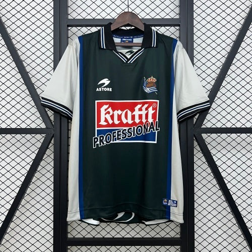 1990s Real Sociedad Retro Football Shirt | Dark Green White Home