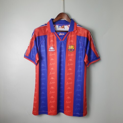 1990s Barcelona Retro Football Shirt | Red Blue Home
