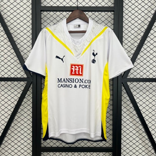 2000s Tottenham Hotspur Retro Football Shirt | White Yellow Home