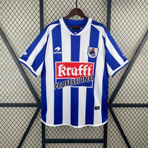 1990s Real Sociedad Retro Football Shirt | Blue White Home