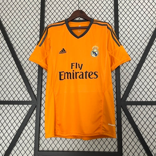 2020s Real Madrid Retro Football Shirt | Orange Black Home