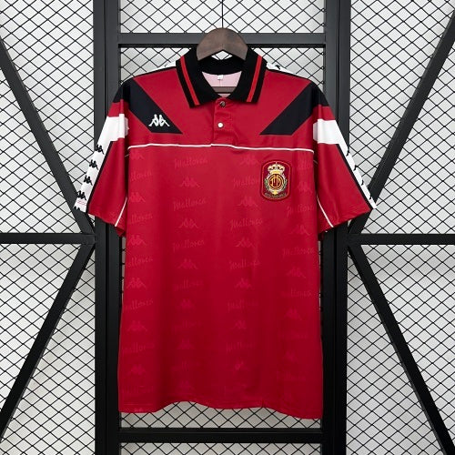 1990s Mallorca Retro Football Shirt | Red Black Home
