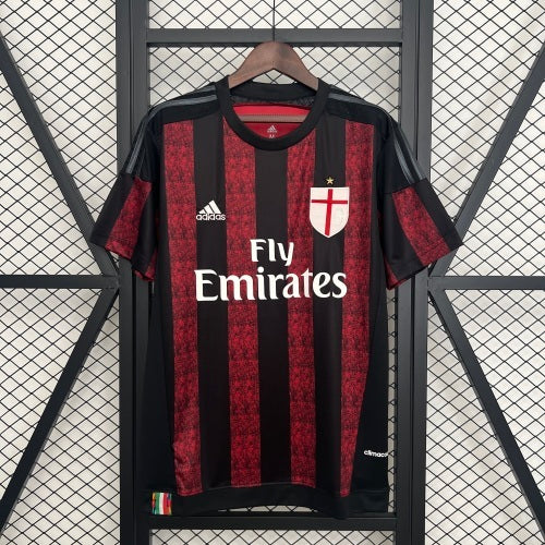 2010s AC Milan Retro Football Shirt | Red Black Home