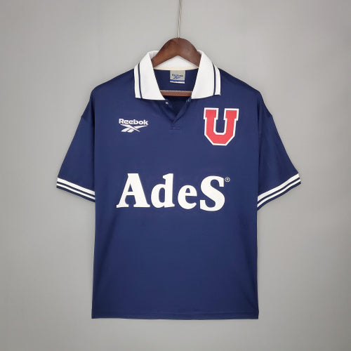 1990s Universidad de Chile Retro Football Shirt | Navy White Home