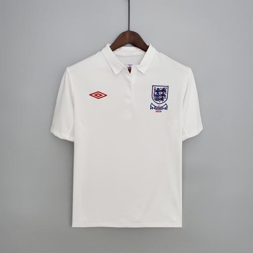 1990s England Retro Football Shirt | White Red Home