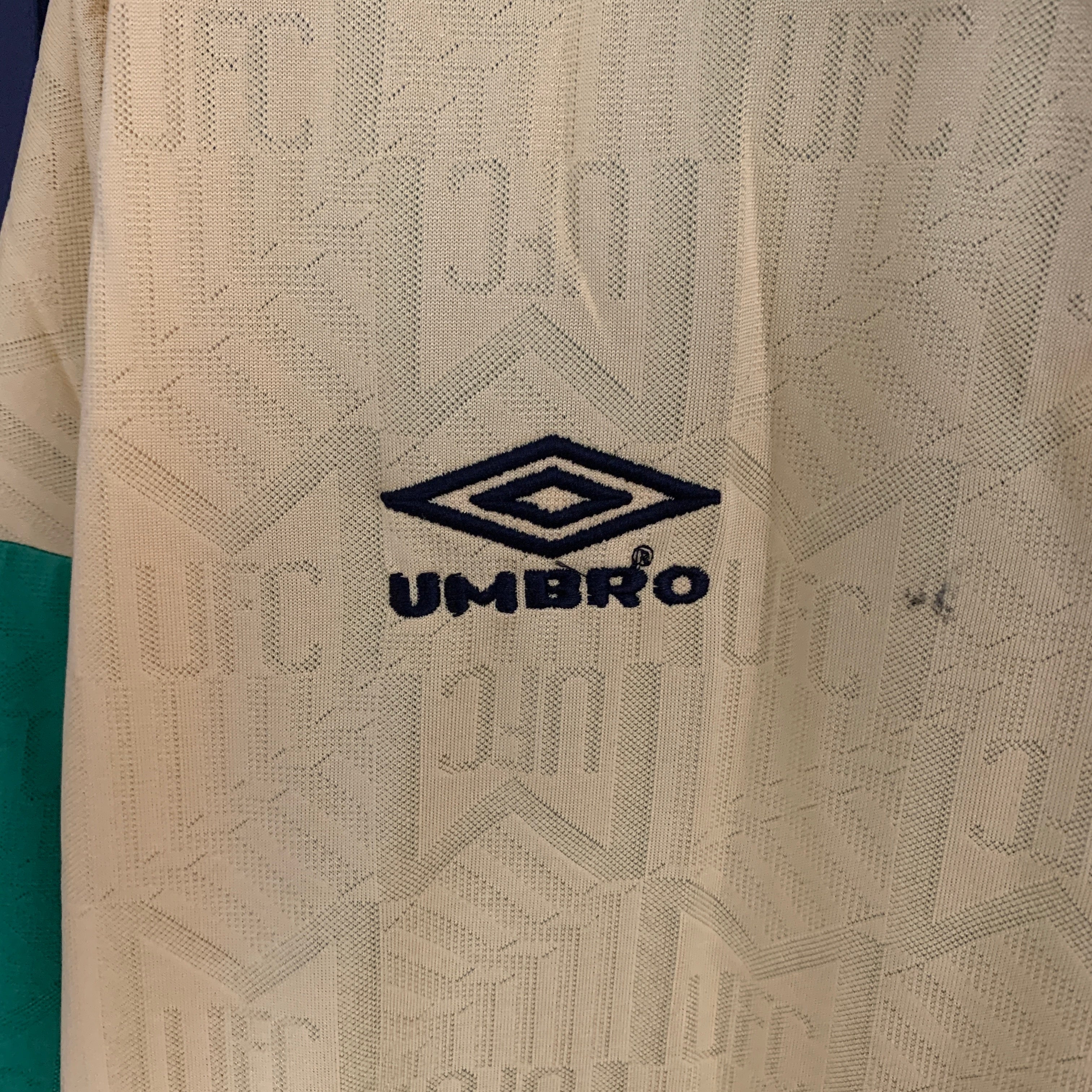 1990s Manchester United Retro Football Shirt | Yellow Green Home