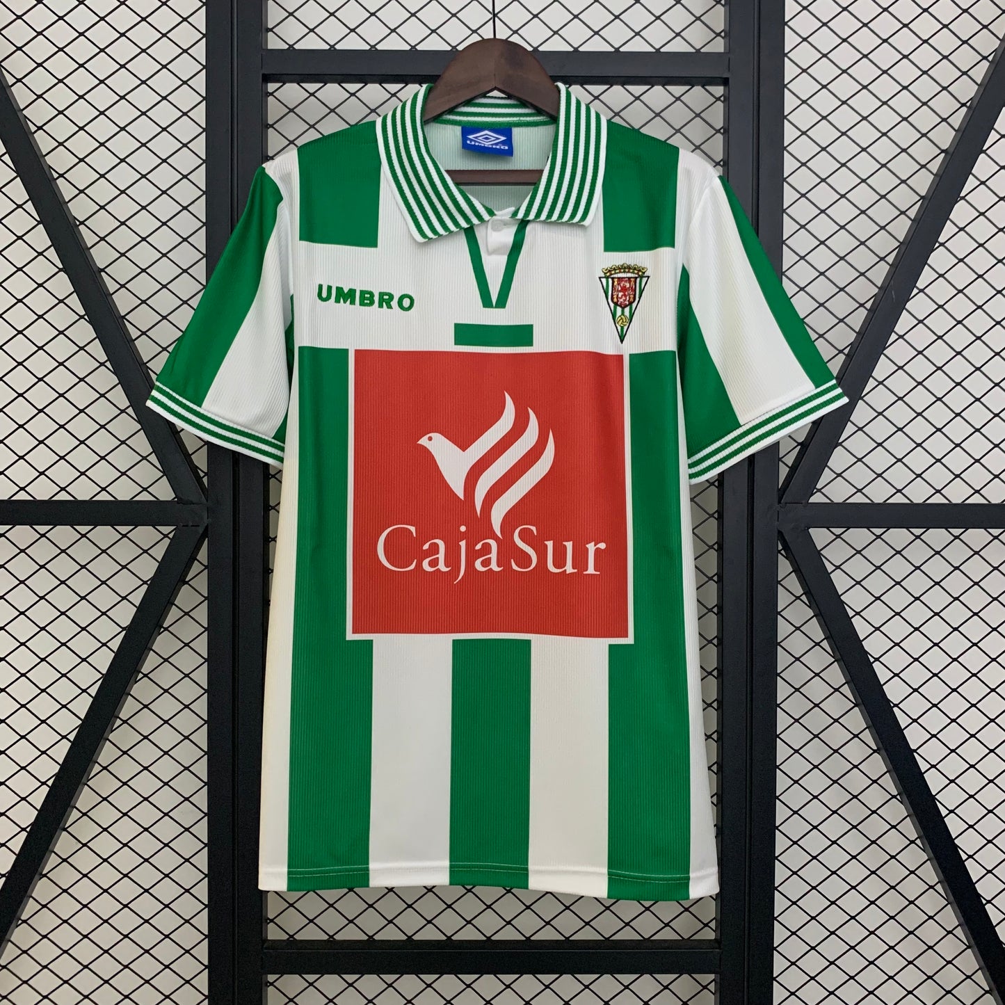 1990s Cordoba Retro Football Shirt | Green White Home