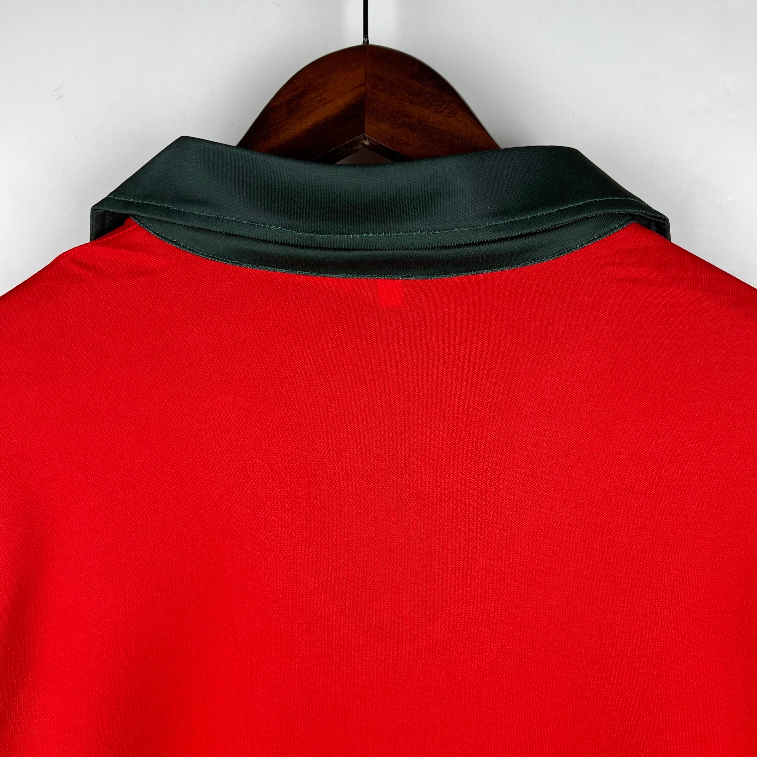 1980s Portugal Retro Football Shirt | Red Green Home