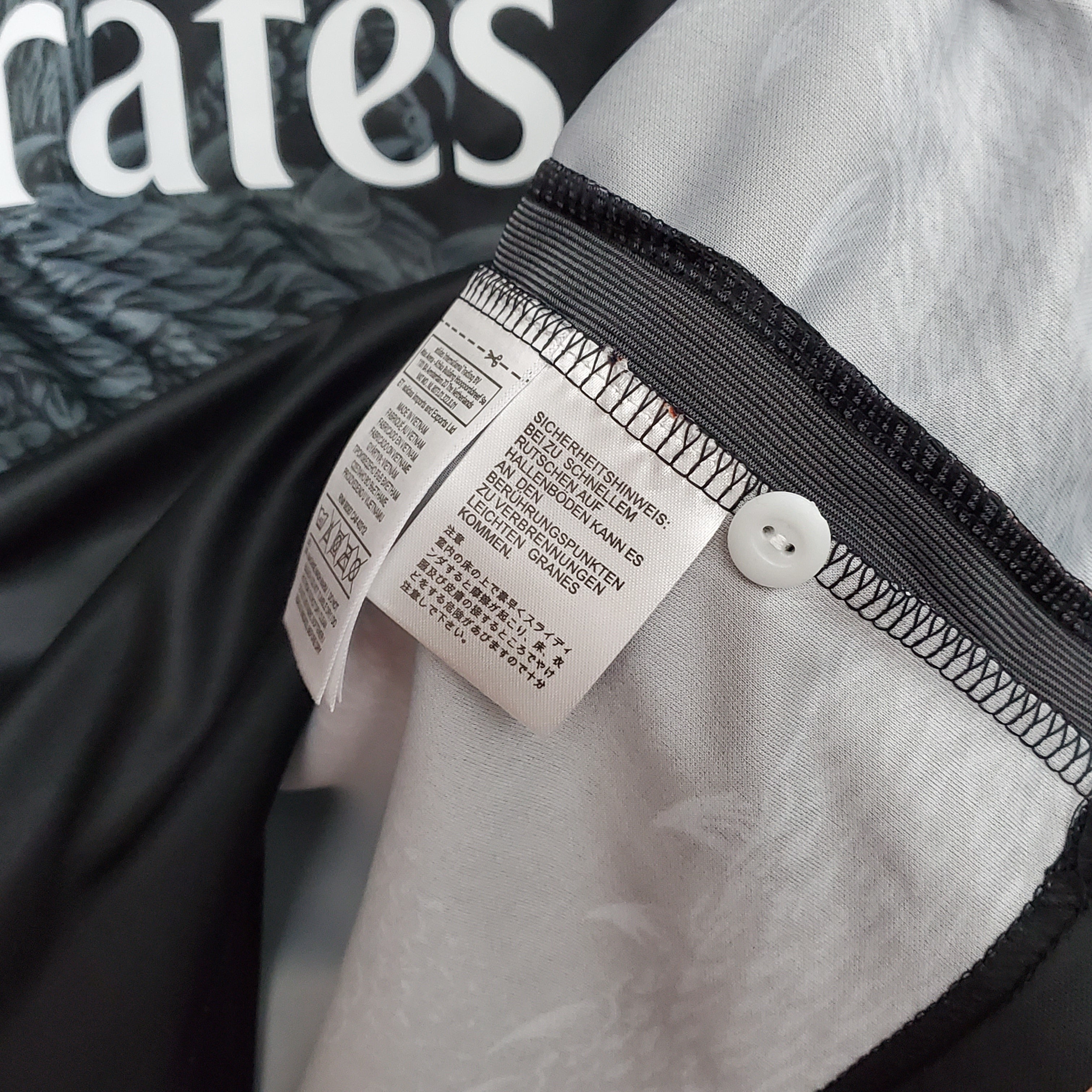 2000s Real Madrid Retro Football Shirt | Black White Home