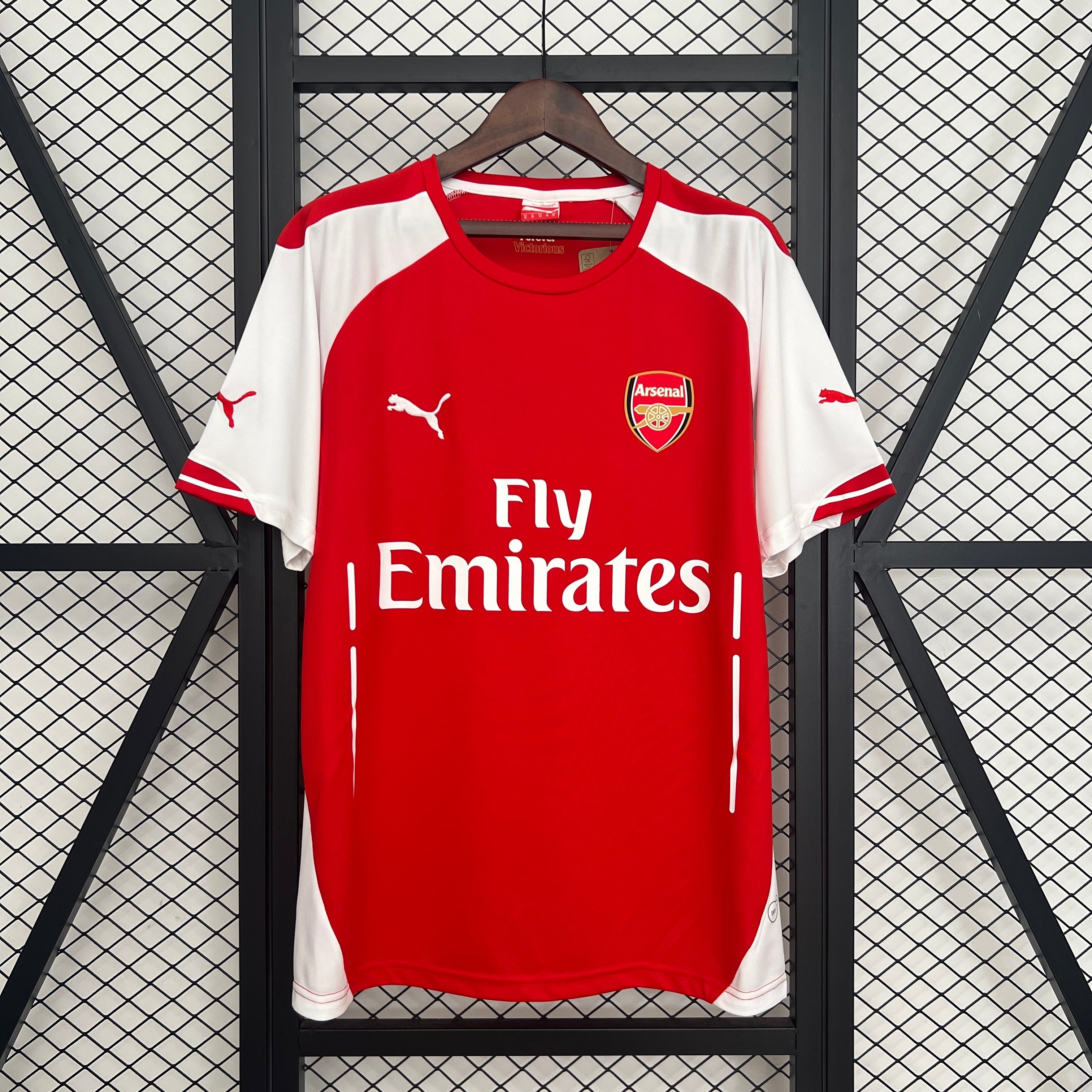 2000s Arsenal Retro Football Shirt | Red White Home