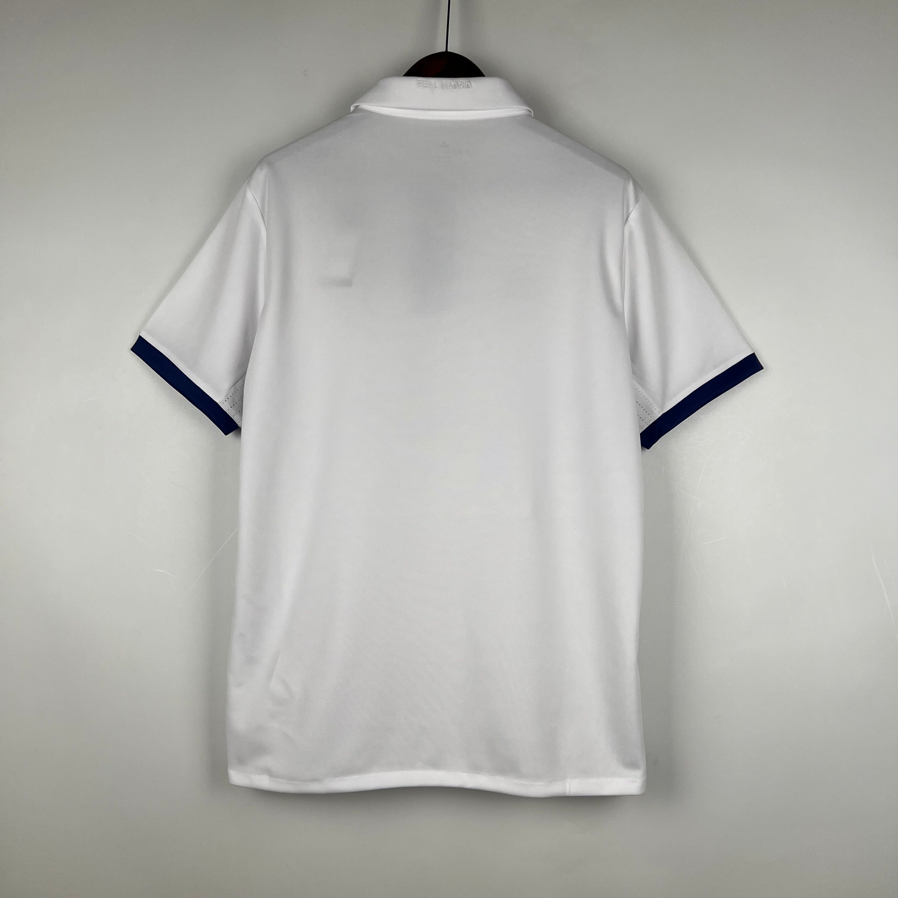 2010s Real Madrid Retro Football Shirt | White Navy Home