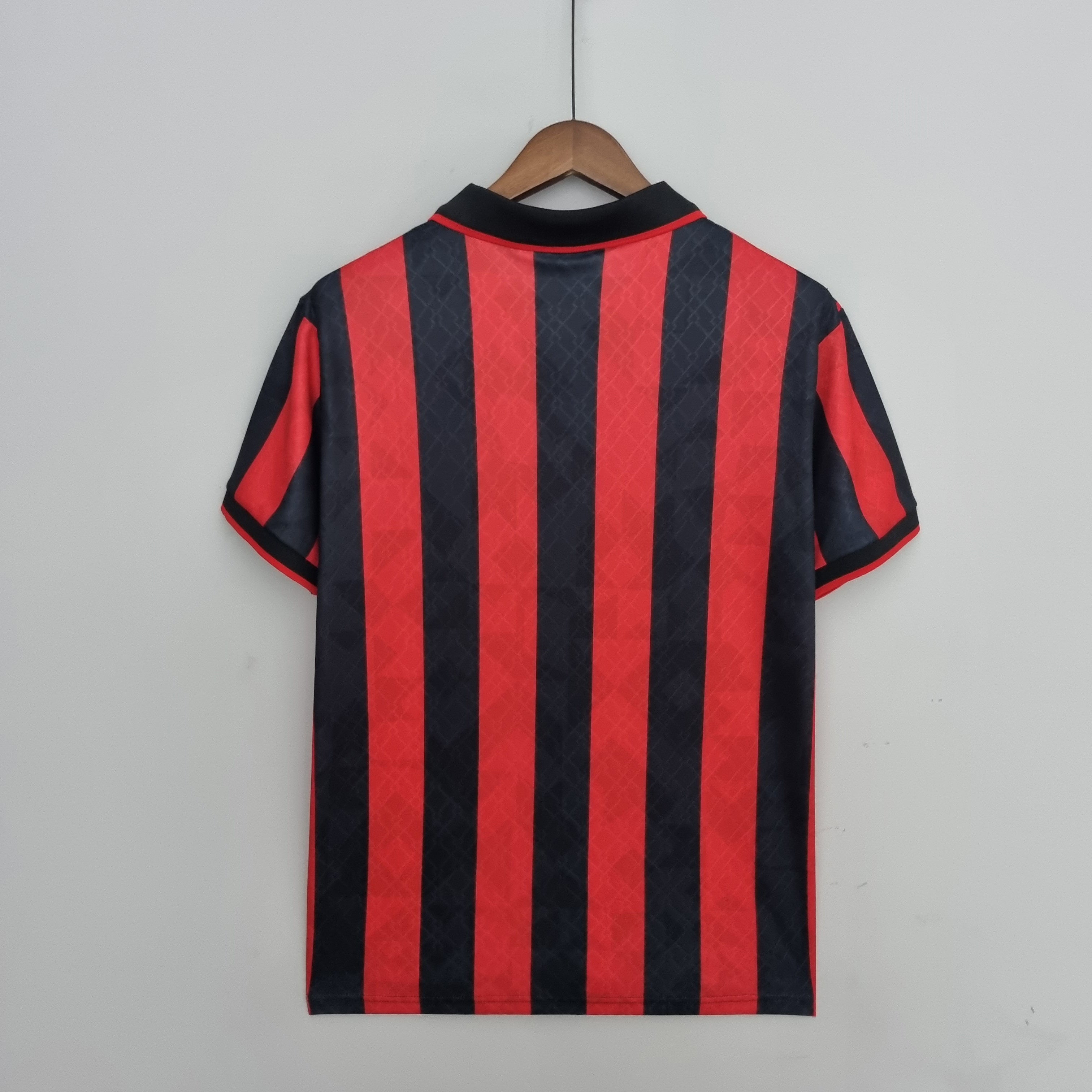 1990s AC Milan Retro Football Shirt | Red Black Home