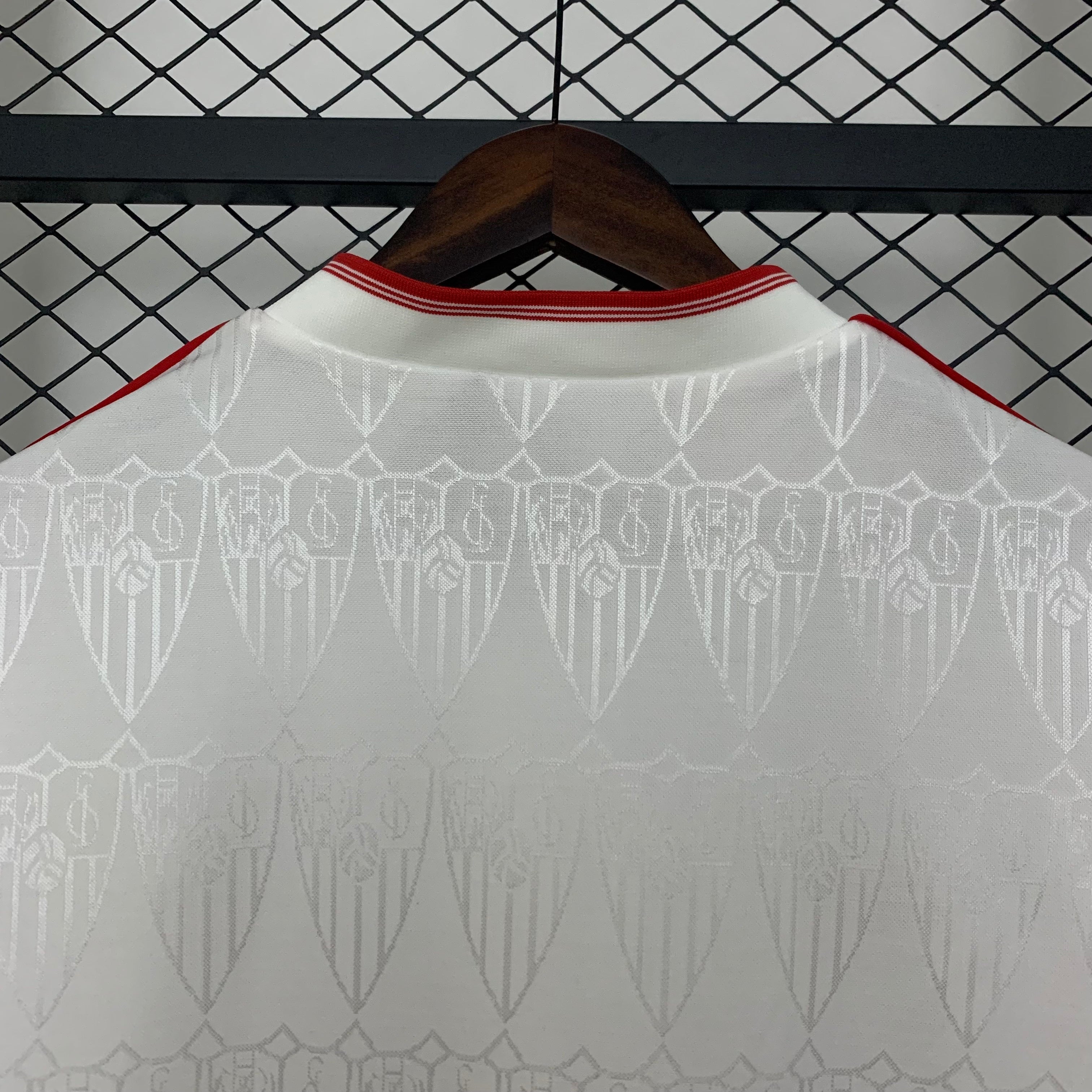 1990s Sevilla Retro Football Shirt | White Red Home
