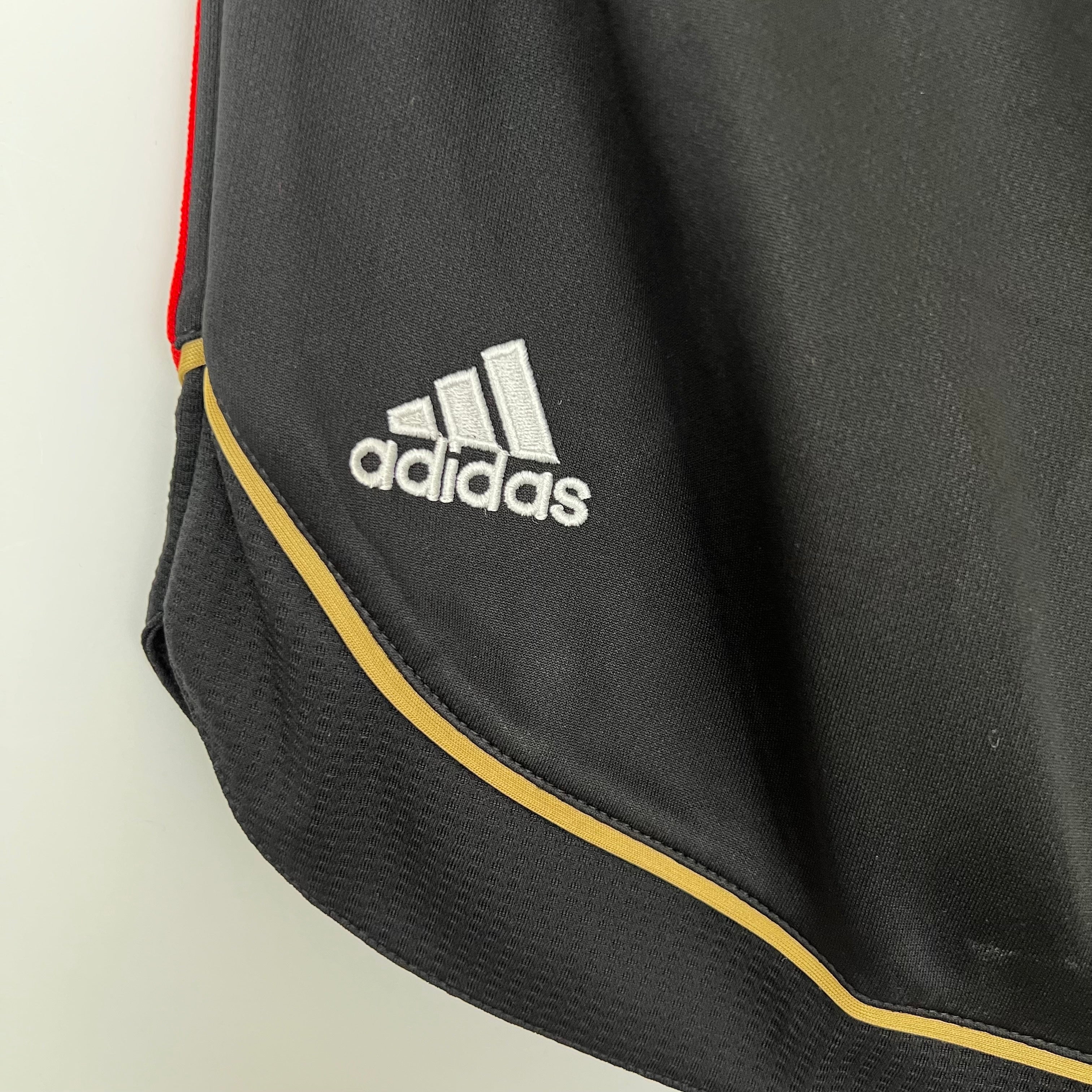 2000s AC Milan Retro Football Shorts | Black Red Third