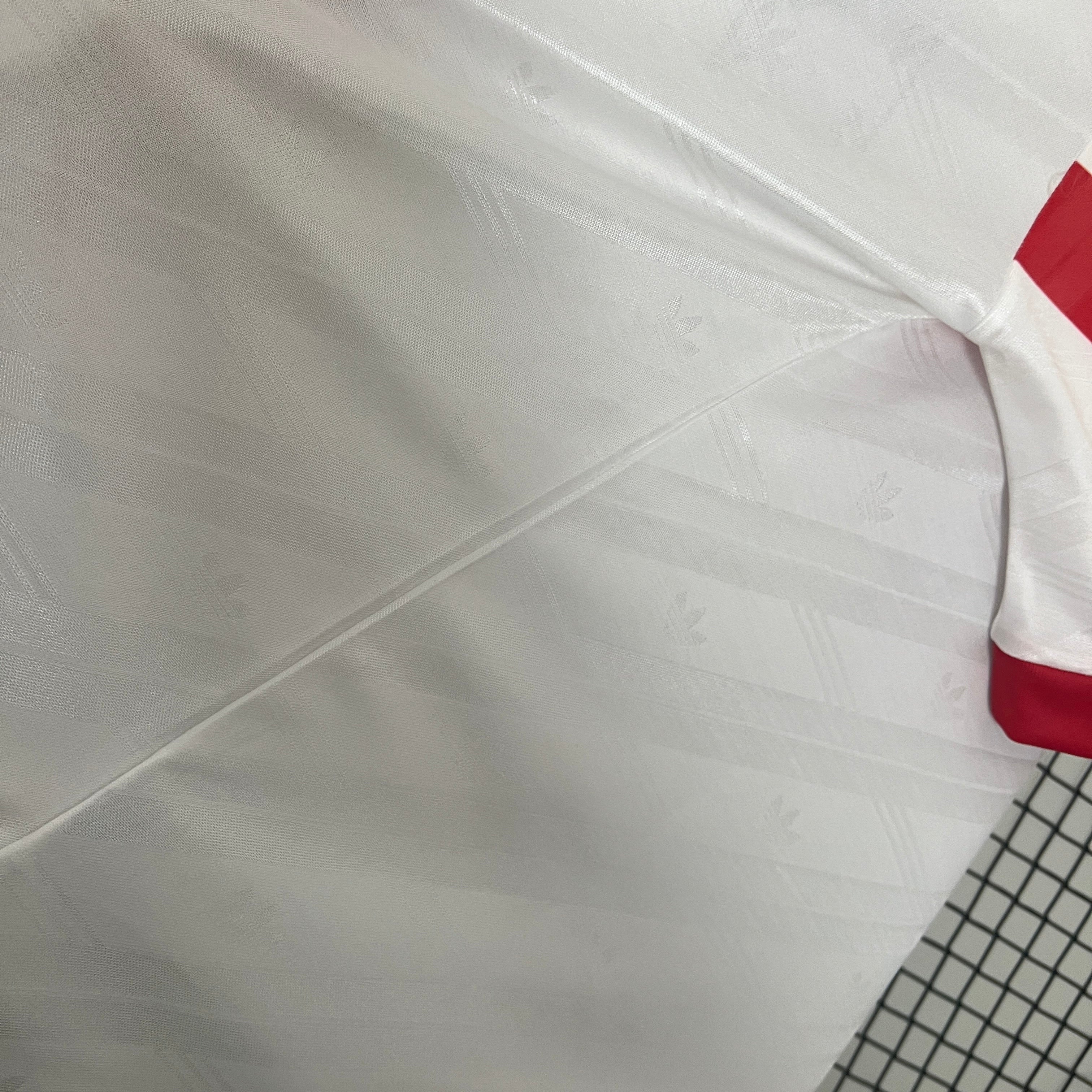 1990s Portugal Retro Football Shirt | White Red Home