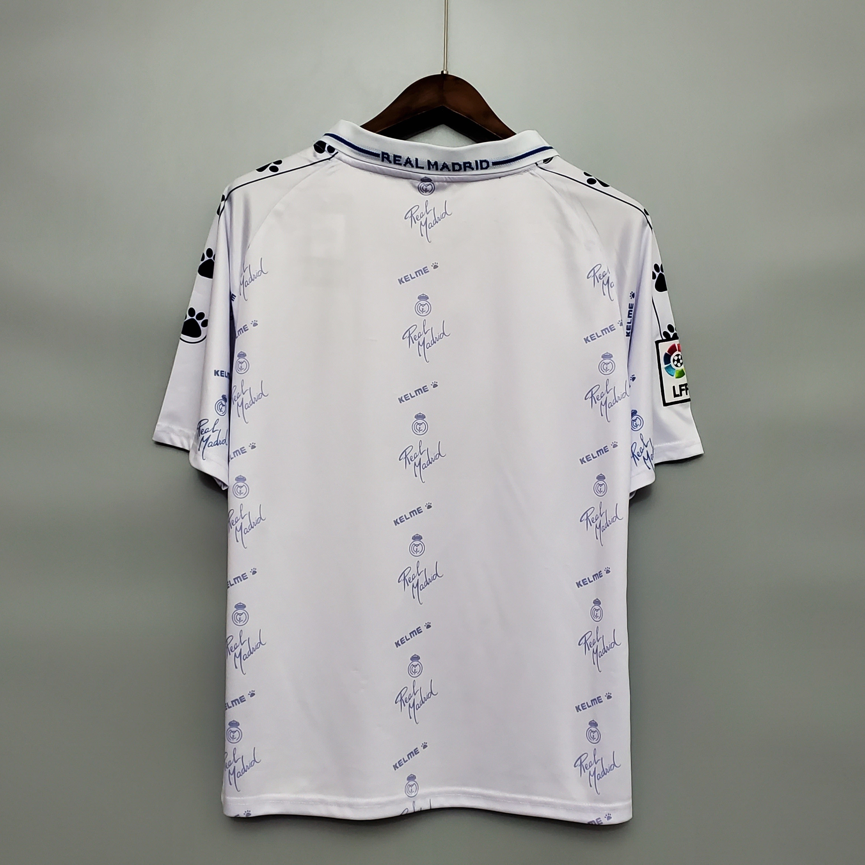 1990s Real Madrid Retro Football Shirt | White Navy Home
