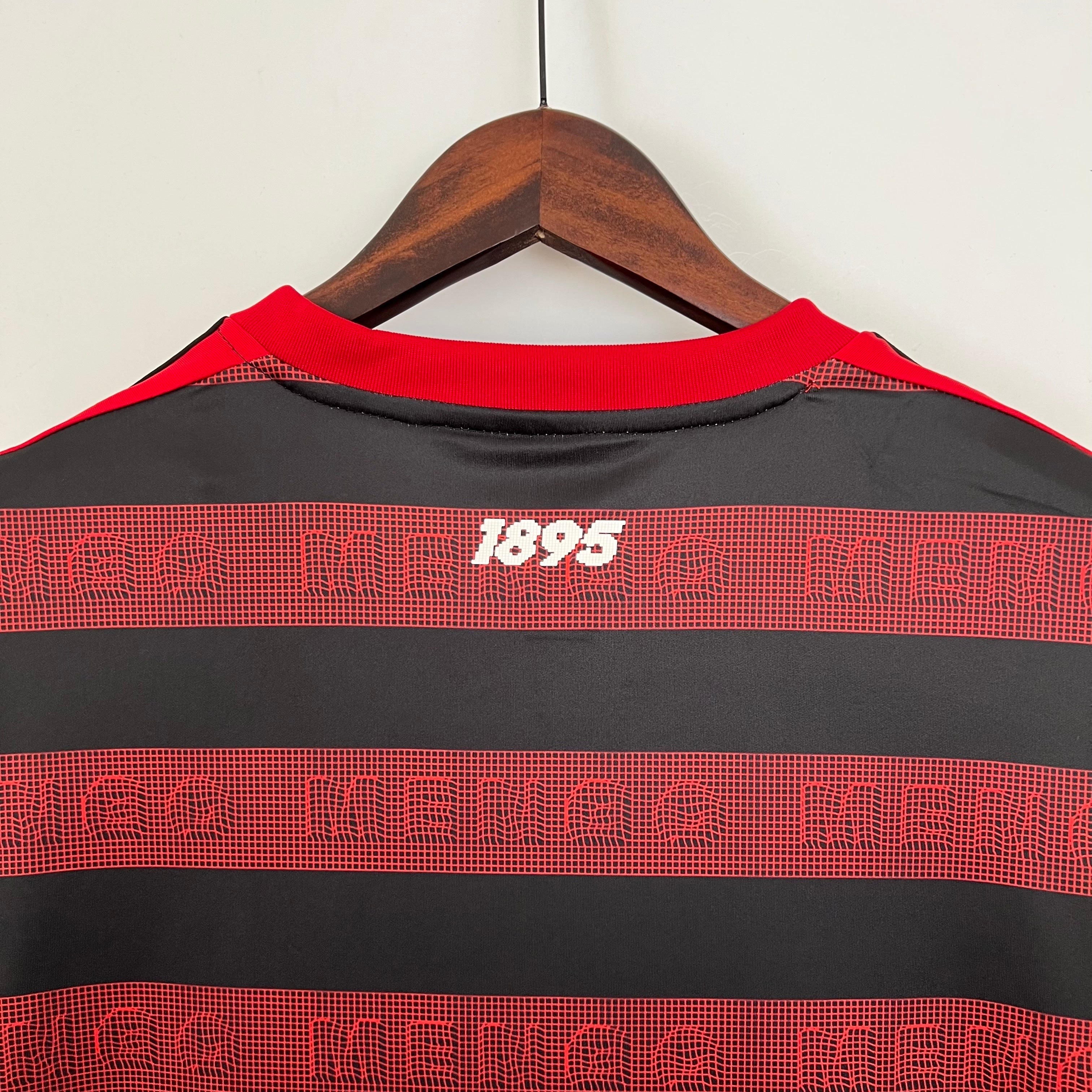 1890s Flamengo Retro Football Shirt | Red Black Home