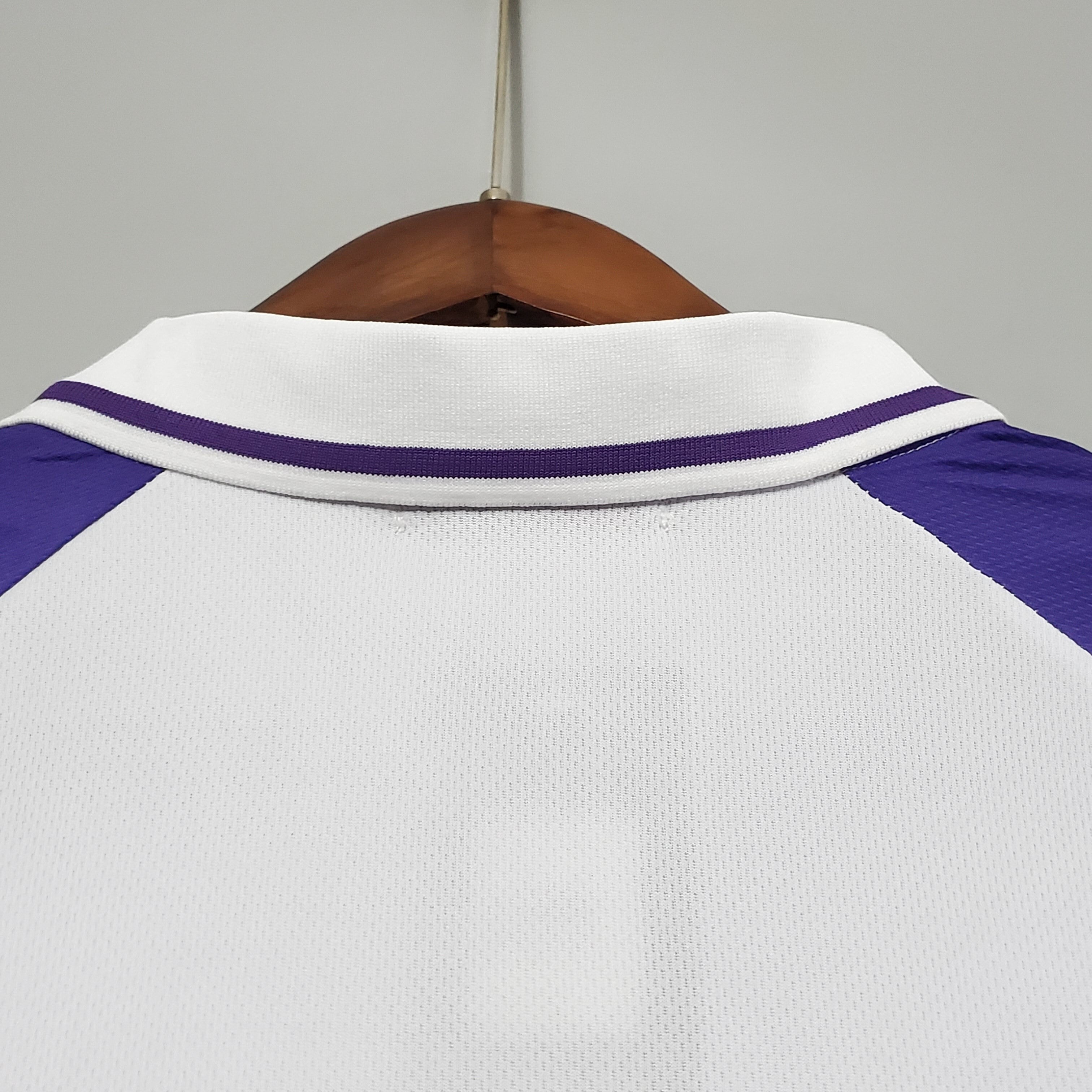 1990s Fiorentina Retro Football Shirt | White Purple Home