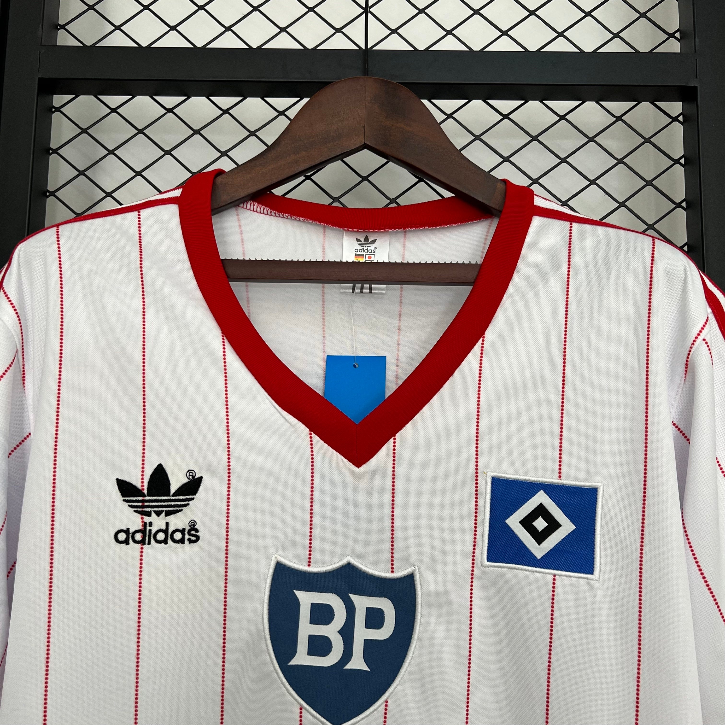 1980s Hamburger SV Retro Football Shirt | White Red Home