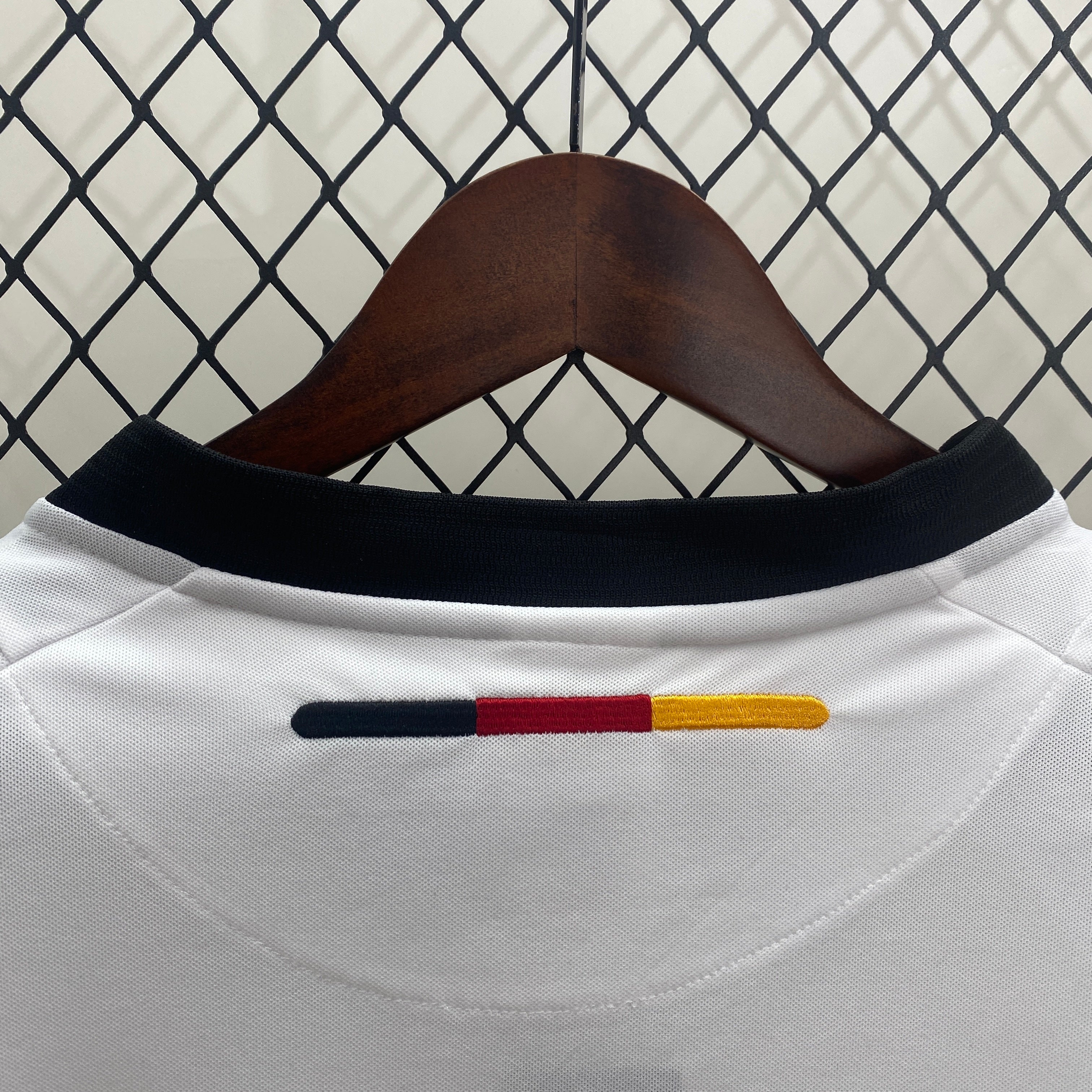 2000s Germany Retro Football Shirt | White Black Home