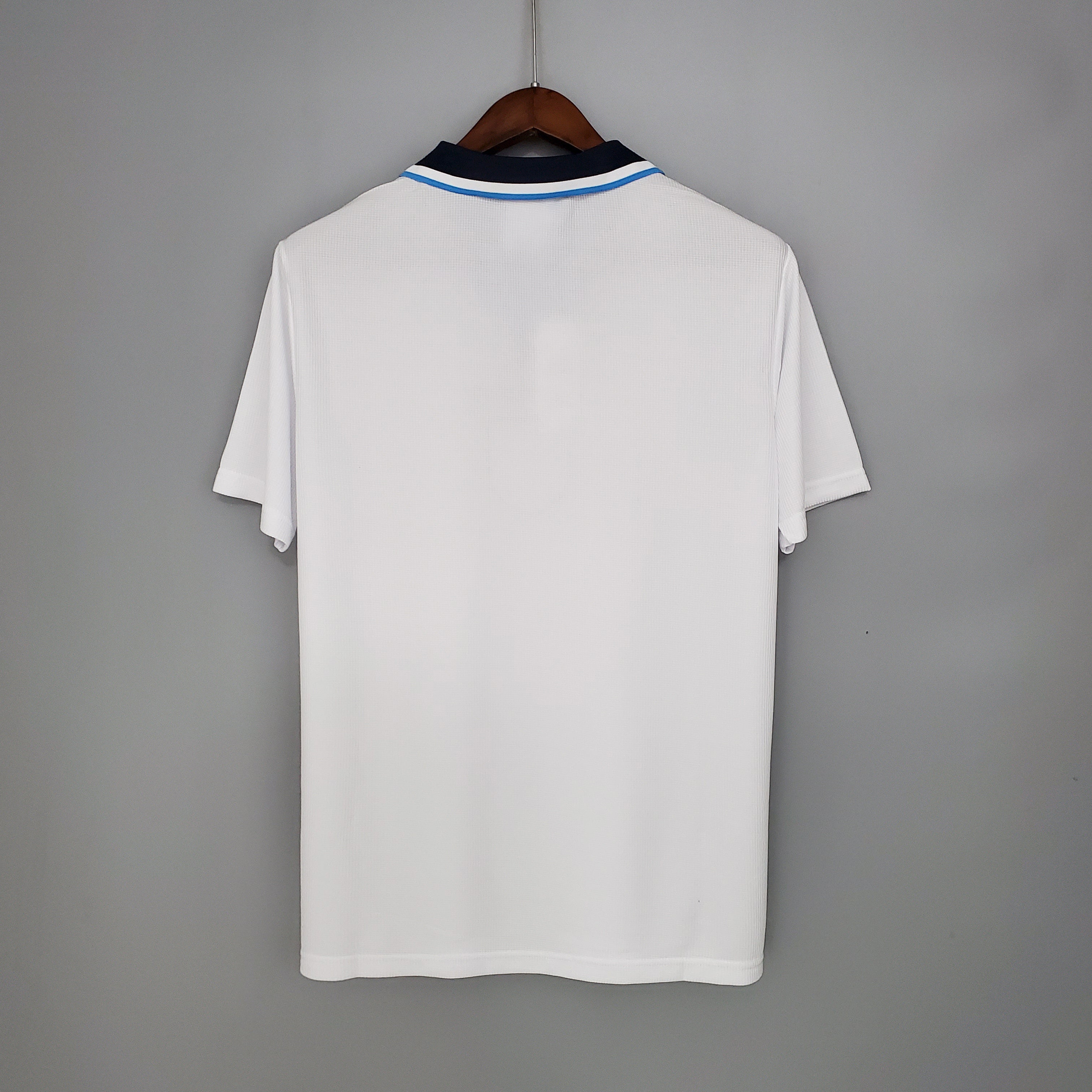 1990s England Retro Football Shirt | White Navy Home