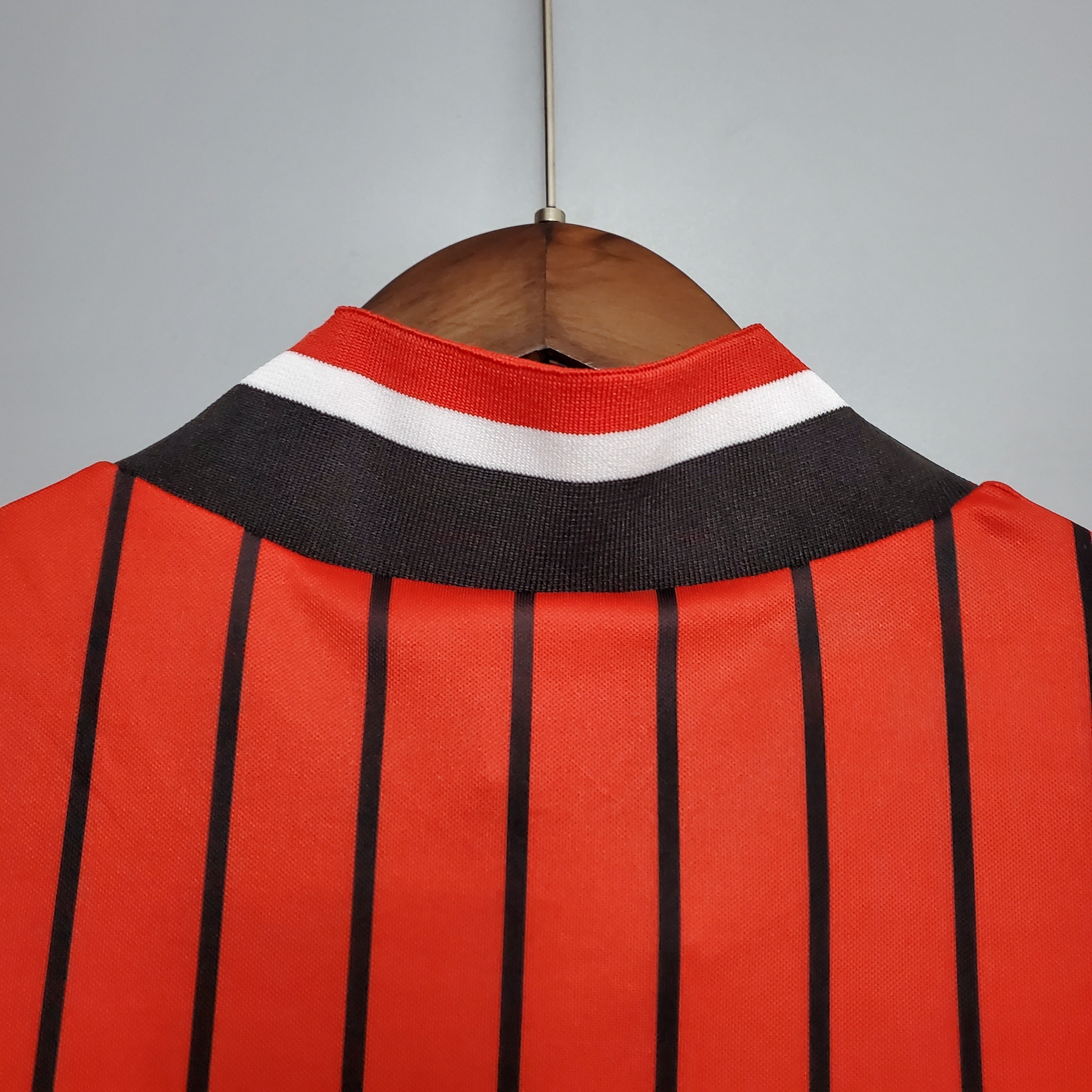1990s Rangers Retro Football Shirt | Red Black Home