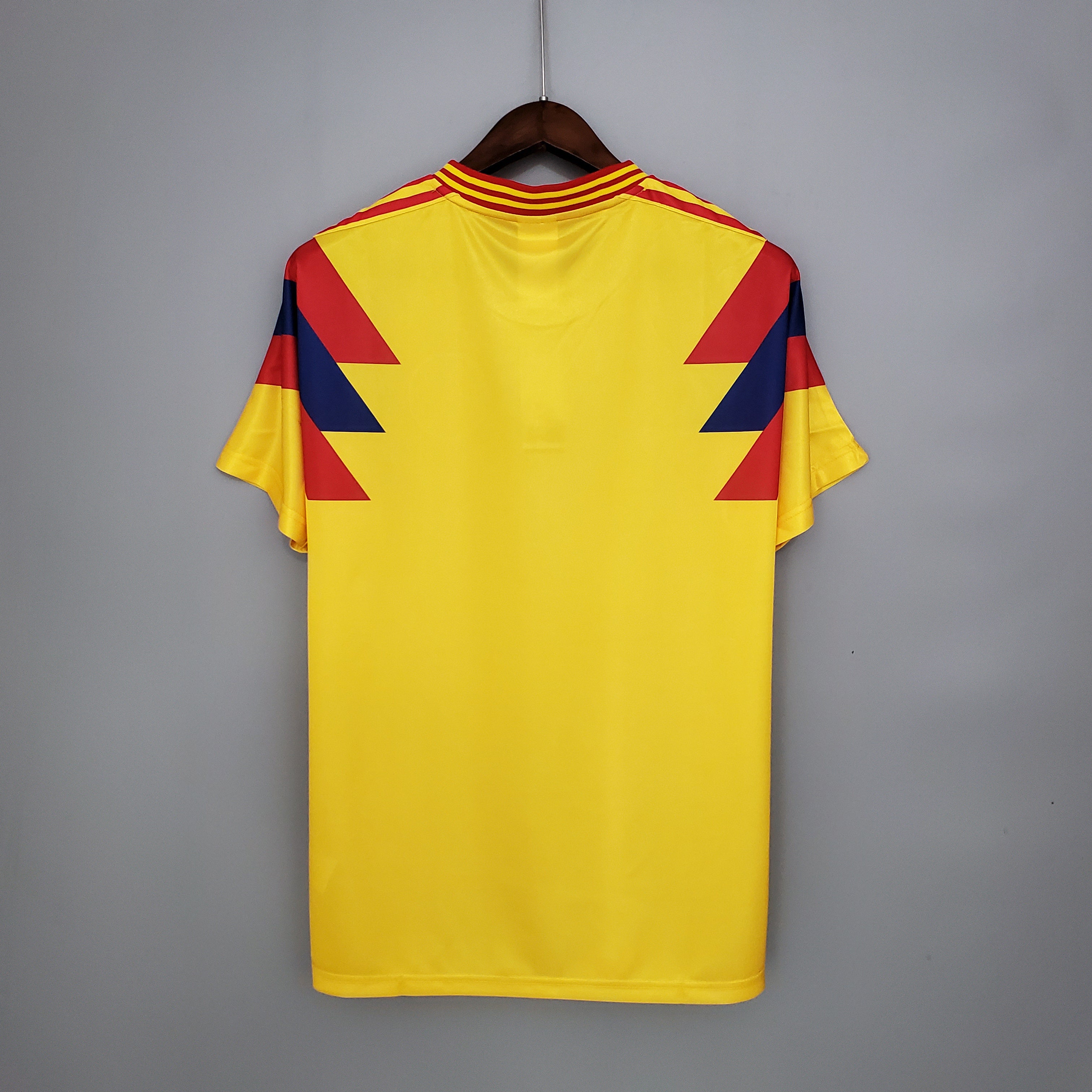 1990s Colombia Retro Football Shirt | Yellow Red Third