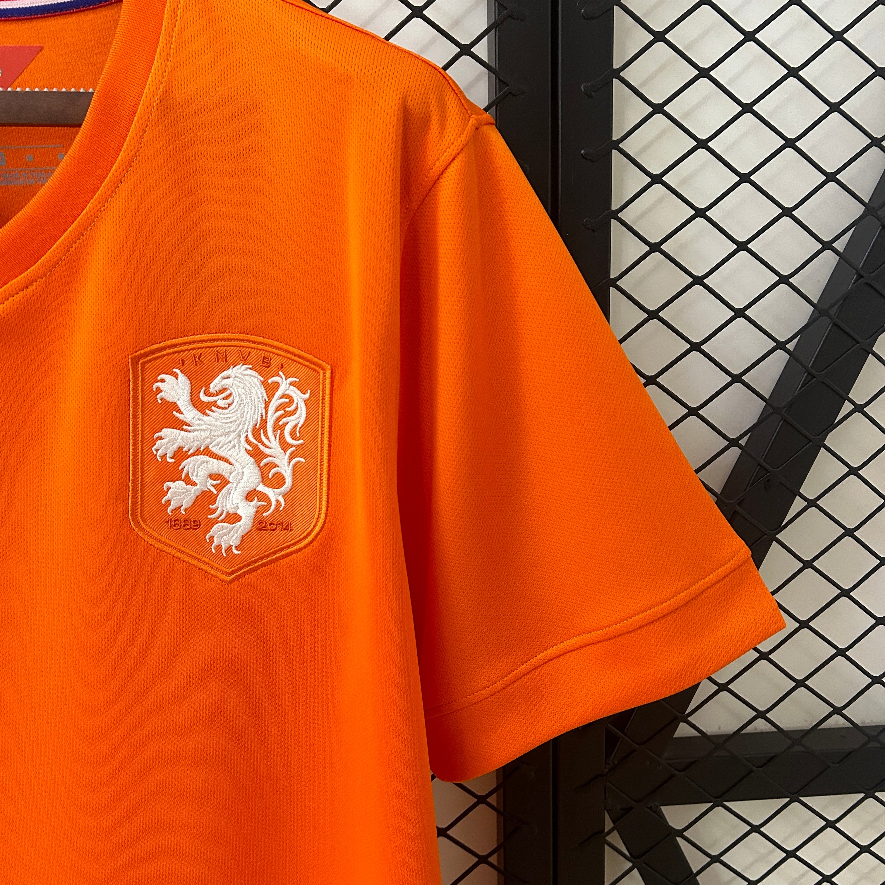1990s Netherlands Retro Football Shirt | Orange White Home
