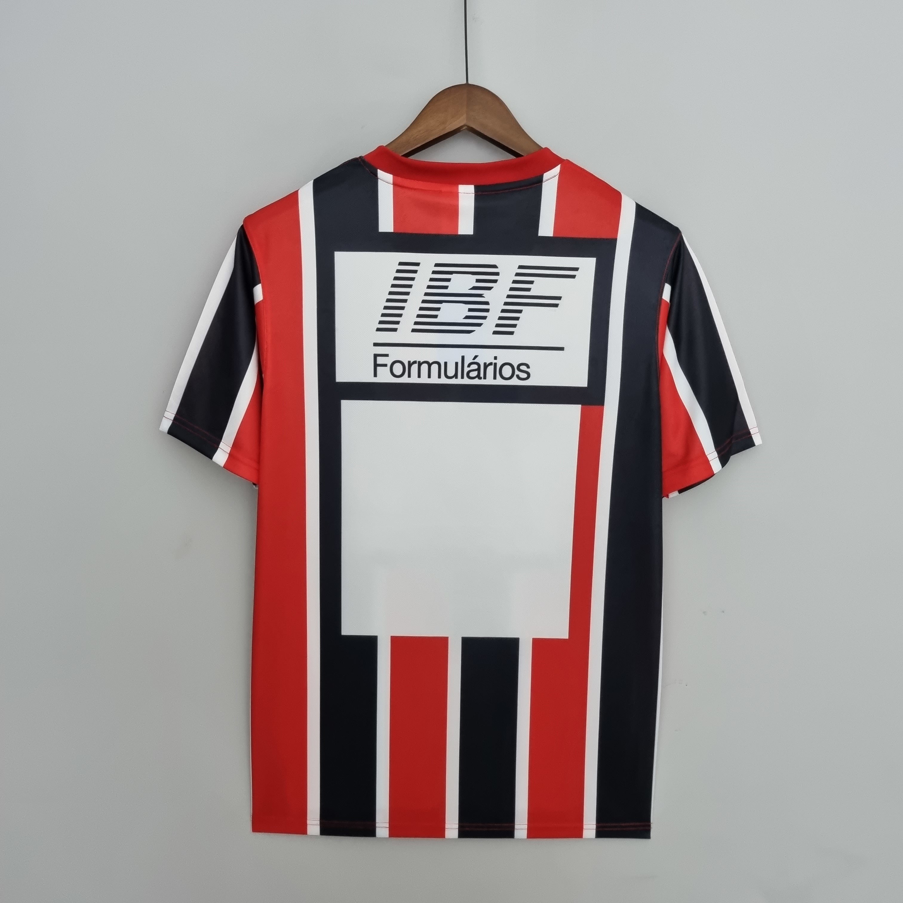 1990s Sao Paulo Retro Football Shirt | Red Black Home