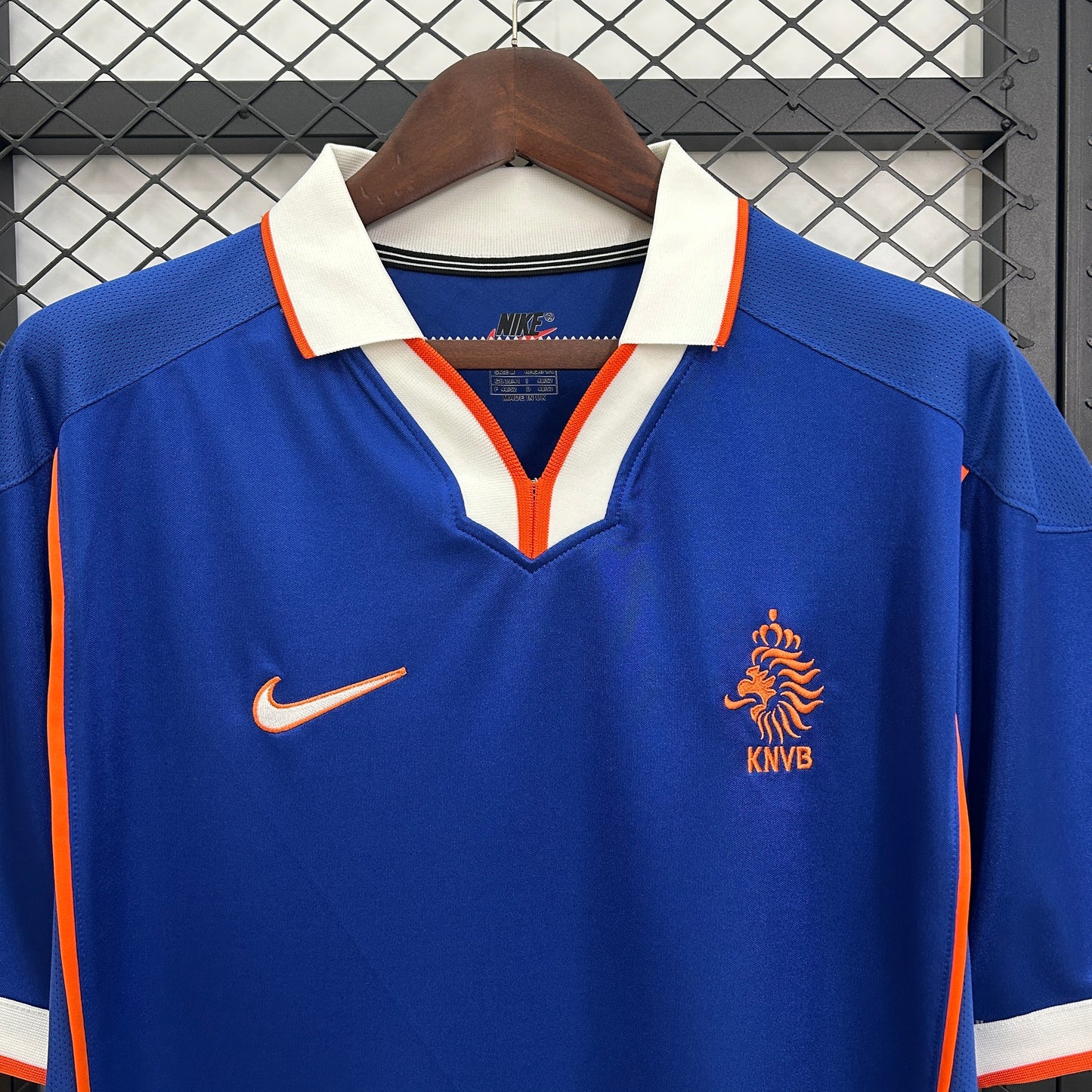 1990s Netherlands Retro Football Shirt | Blue Orange Home