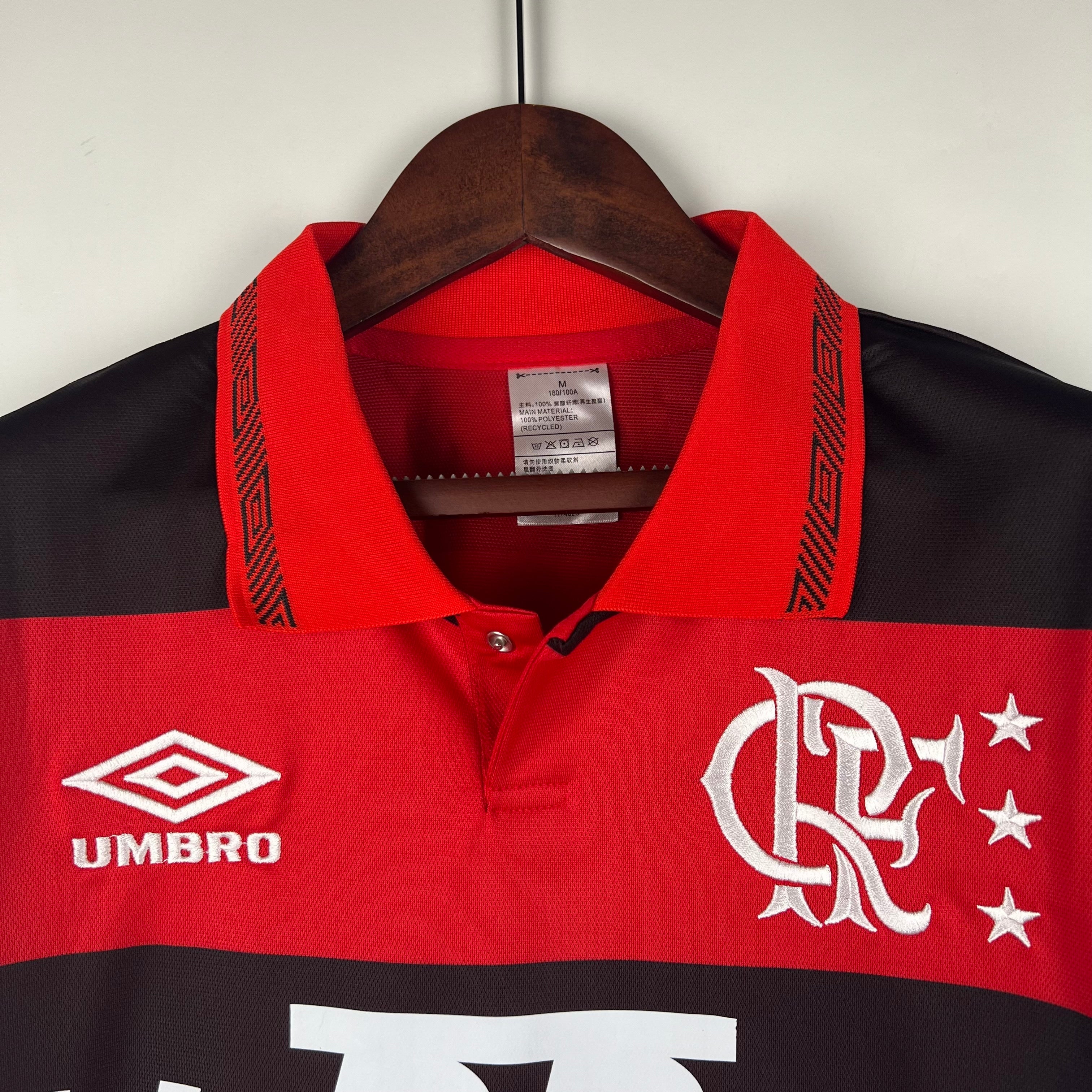 1980s Flamengo Retro Football Shirt | Red Black Home