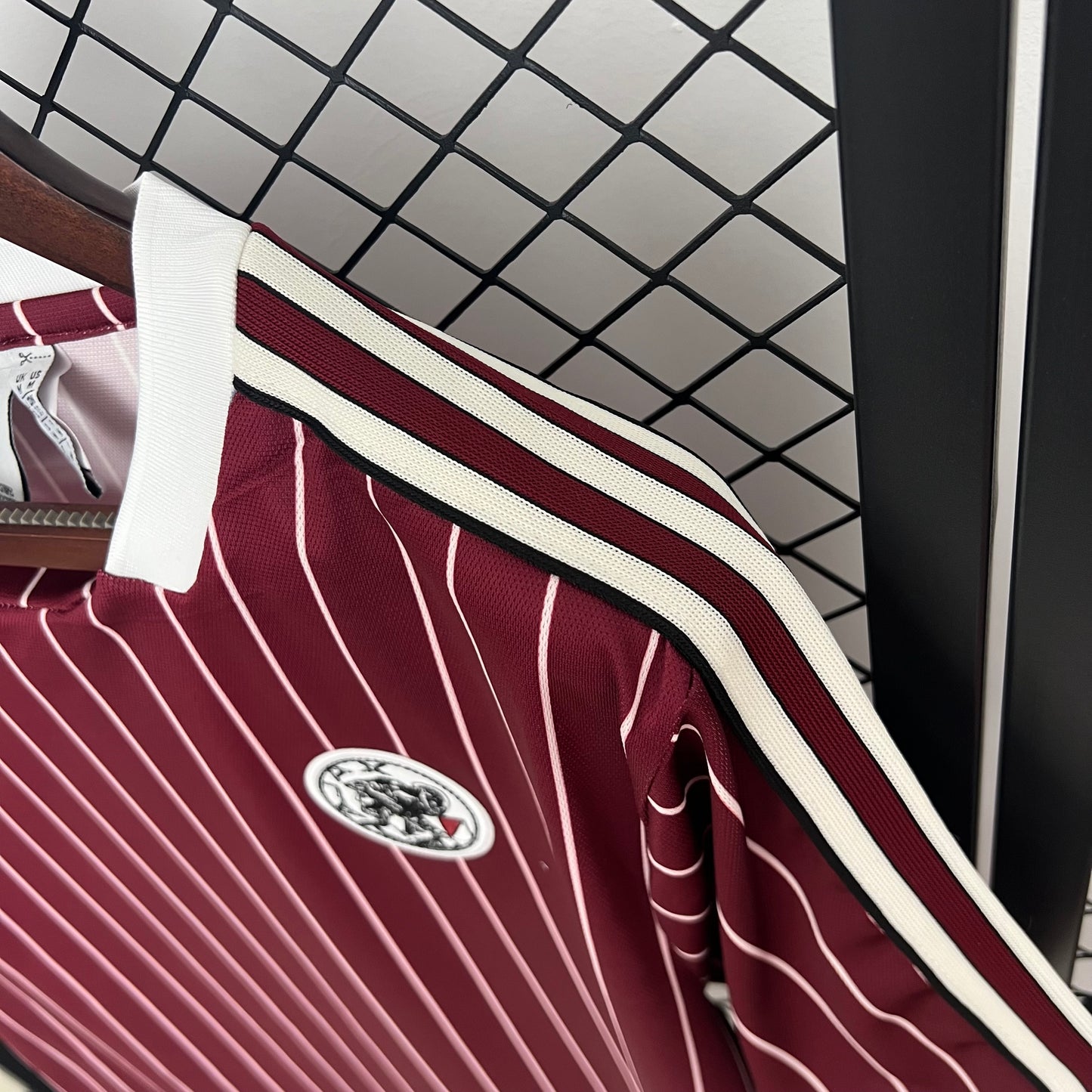 1970s Retro Football Shirt | Maroon White Home