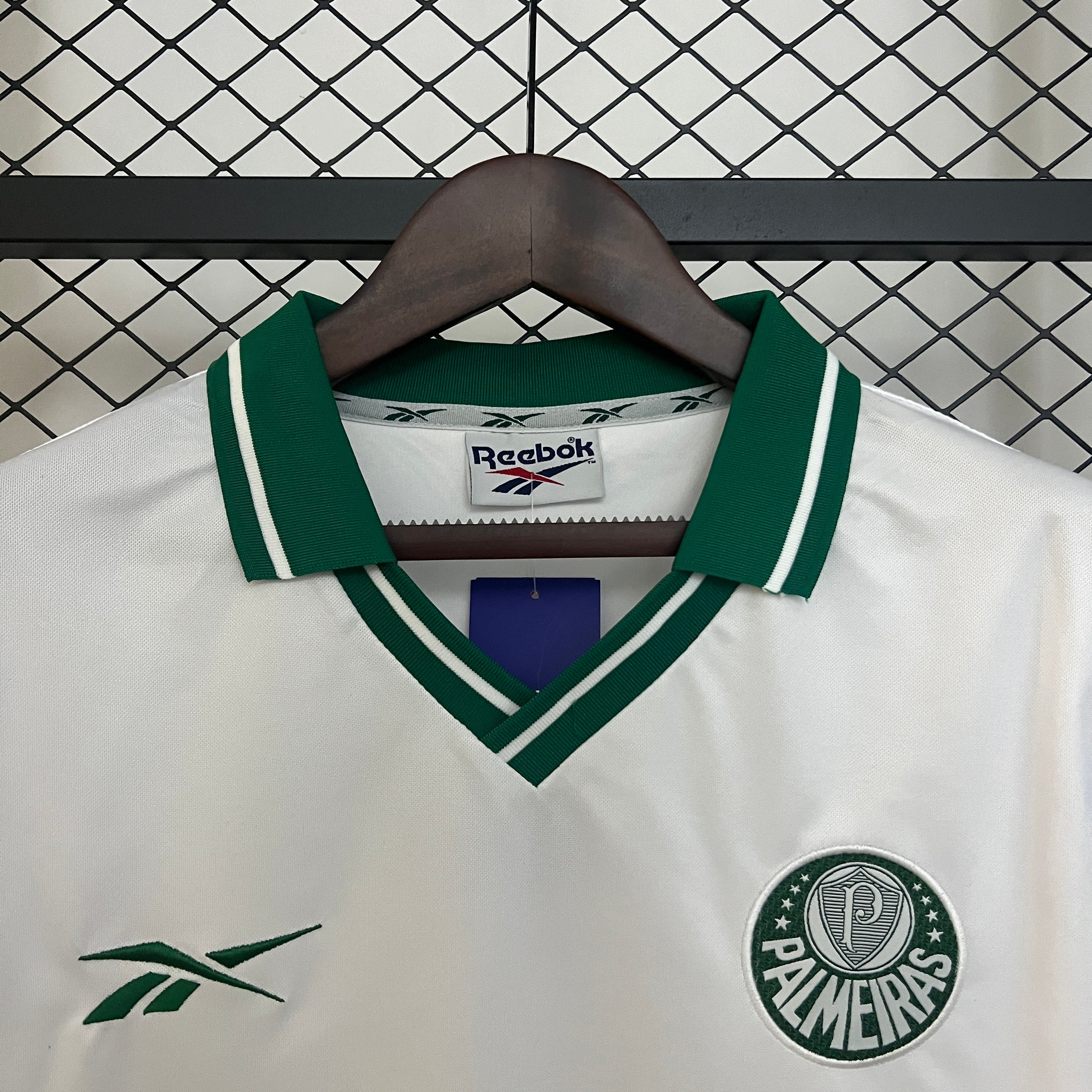 1990s Palmeiras Retro Football Shirt | White Green Home