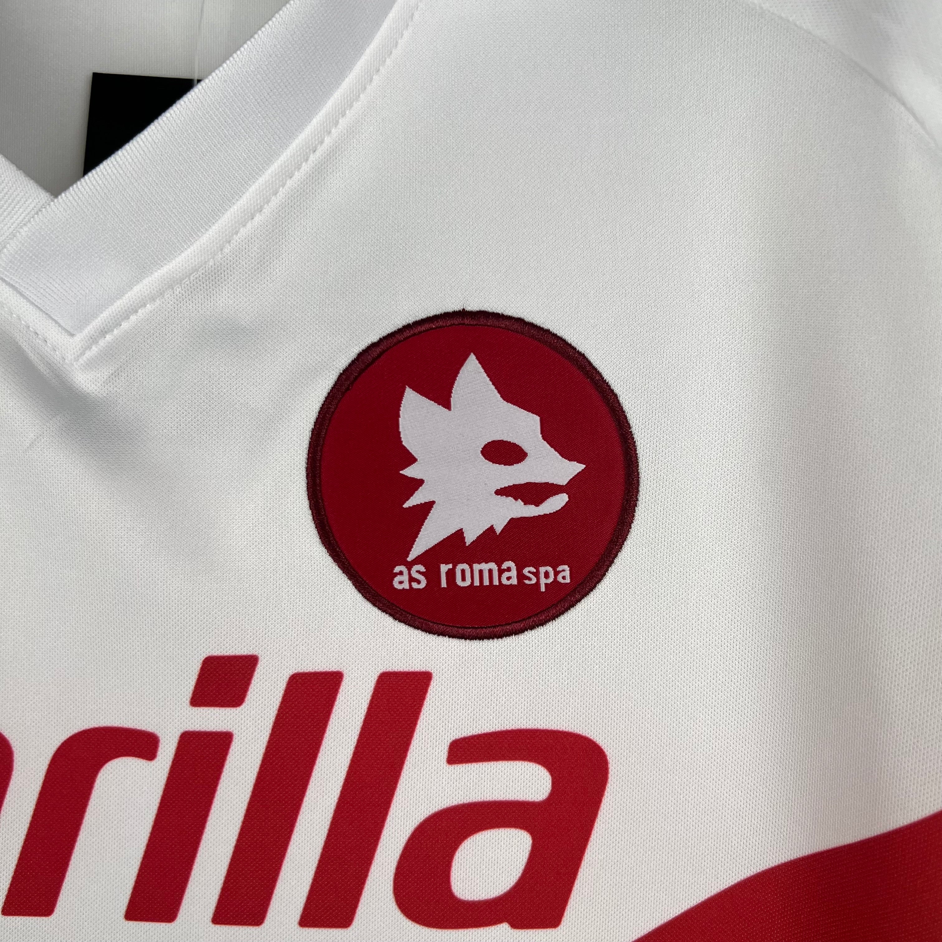 1990s AS Roma Retro Football Shirt | White Red Home