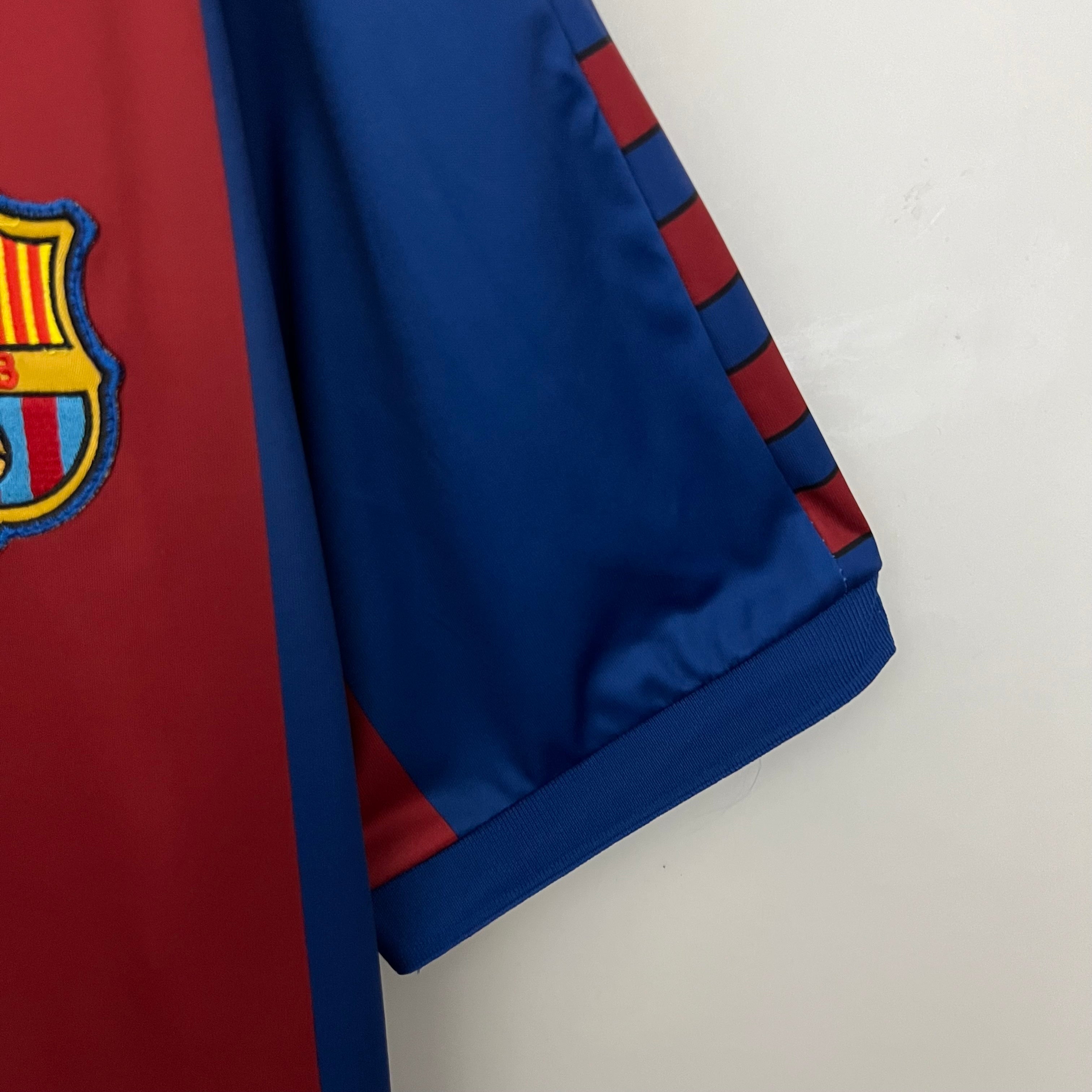 1990s Barcelona Retro Football Shirt | Blue Red Home