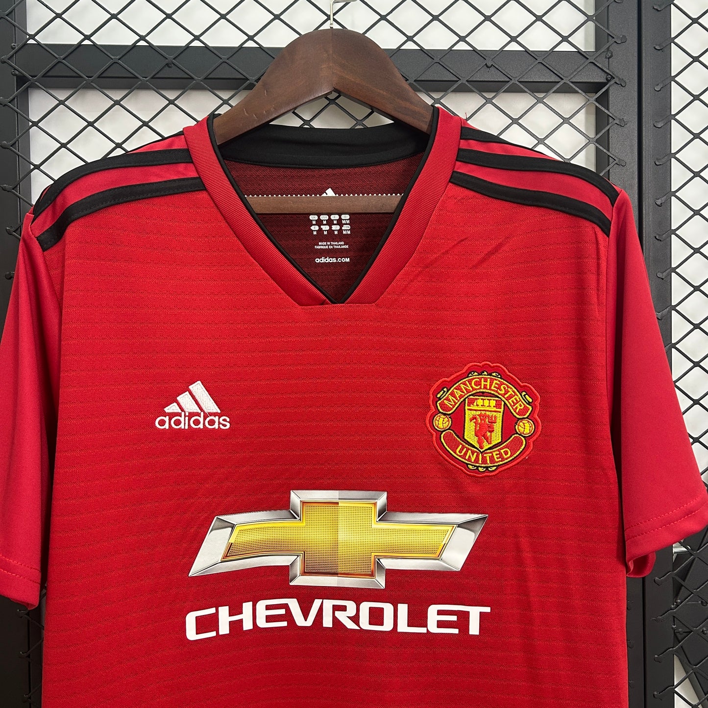 2010s Manchester United Retro Football Shirt | Red Black Home