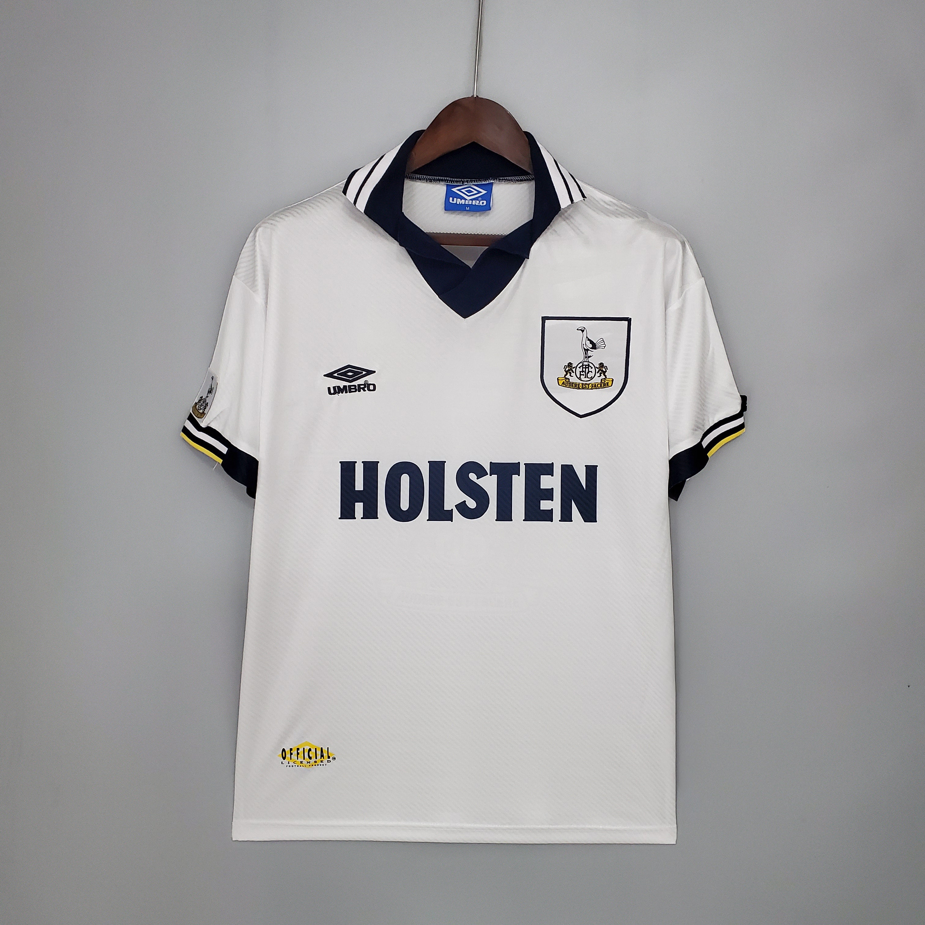 1980s Tottenham Hotspur Retro Football Shirt | White Navy Home